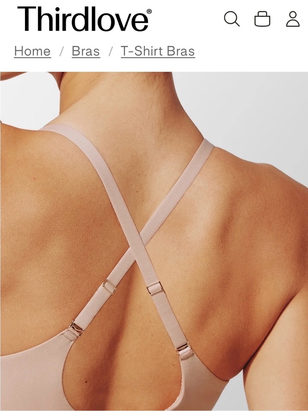 Thirdlove Comfort Stretch Back Smoothing T-Shirt Bra - Picture 4 of 11